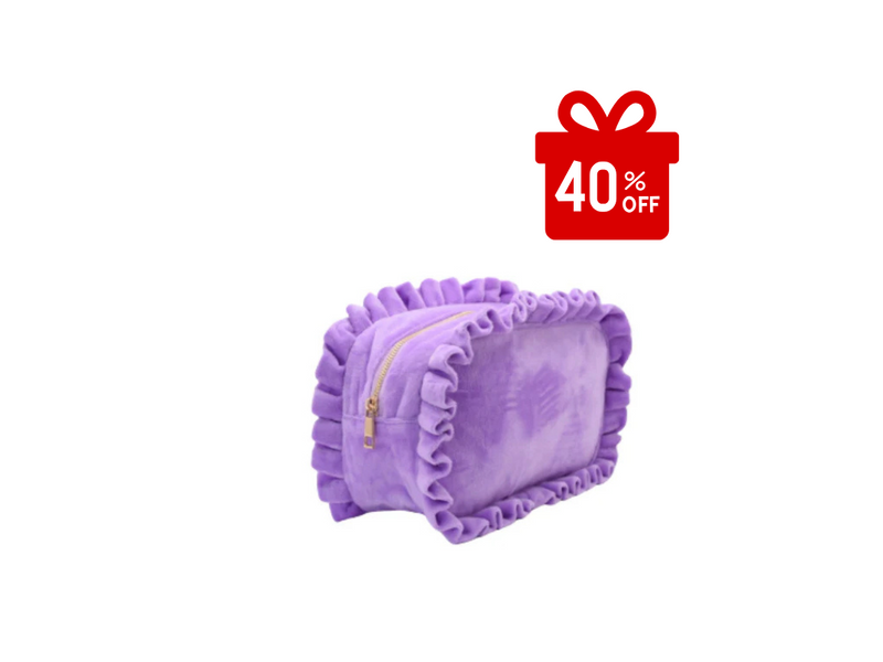 NEW Ruffle Personalised Pouch - Medium