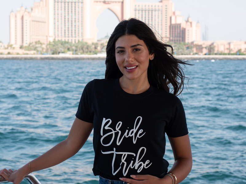 Black “Bride Tribe” T Shirt