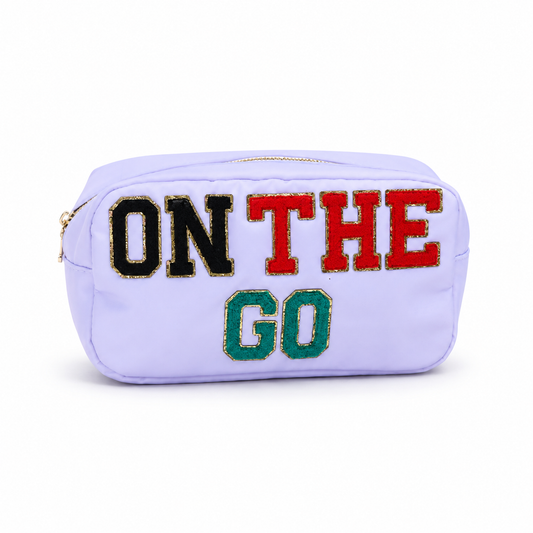 "On The Go" Medium Pouch, White
