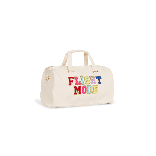Flight Mode" Gym & Weekend Bag, Cream
