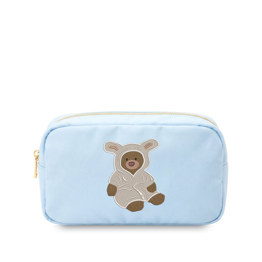 “Cuddly Bear” Embroidered Medium Pouch