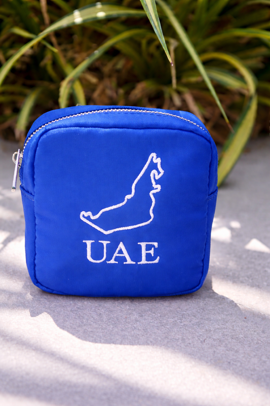 Luxury Red “UAE” Extra Small Pouch