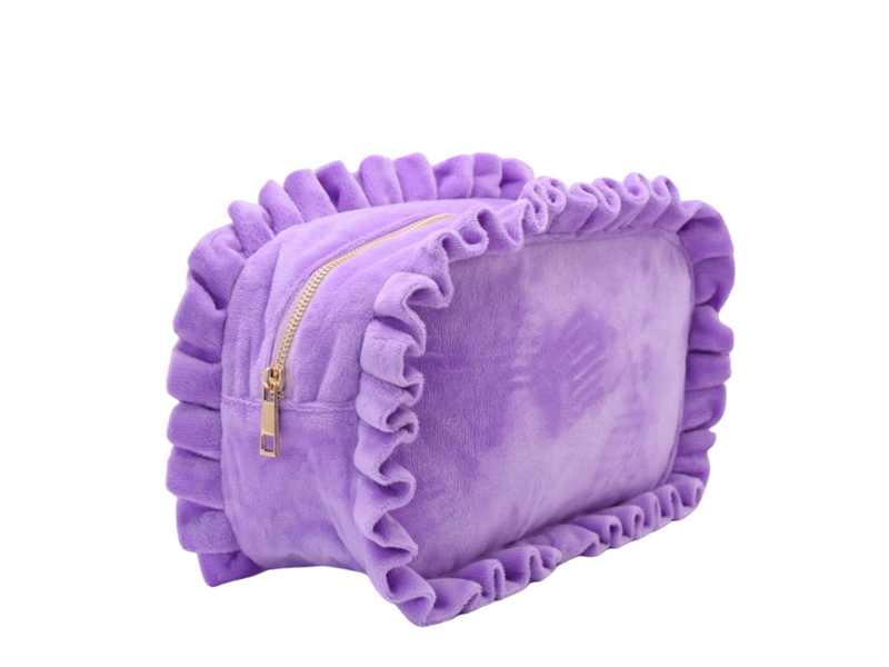 NEW Ruffle Personalised Pouch - Large
