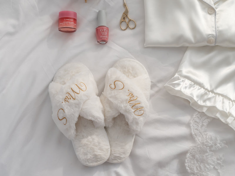Personalised Bridal Slippers