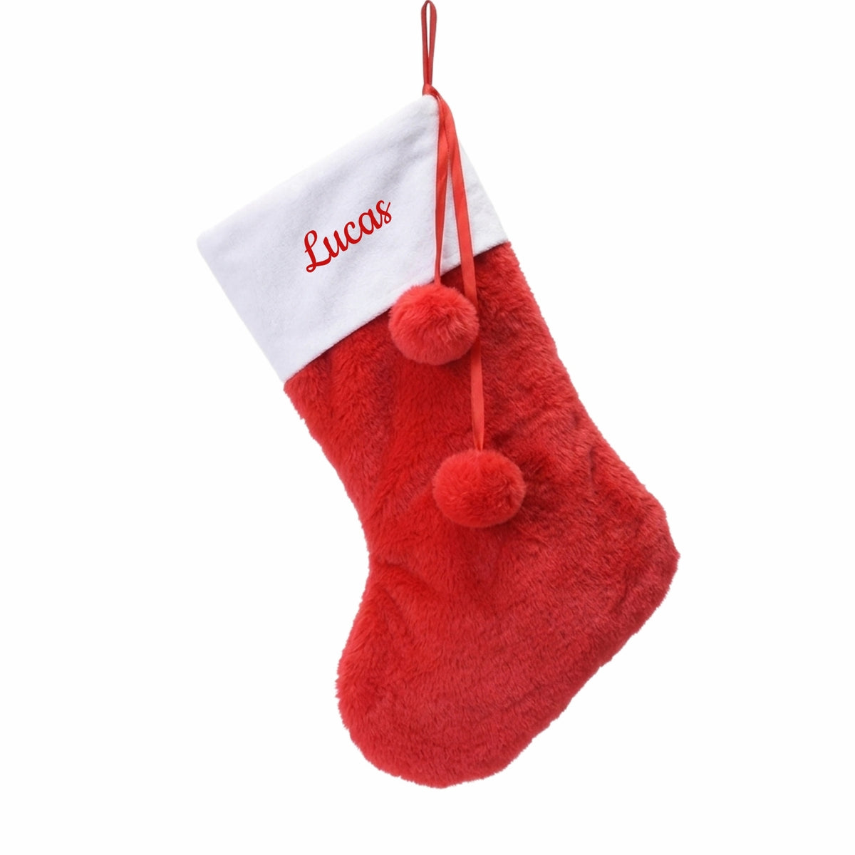 Personalised Christmas Faux Fur Stocking