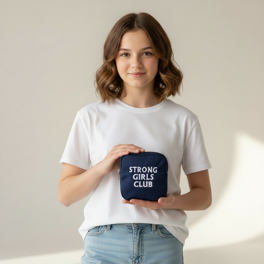 "Strong Girls Club" Extra Small Pouch