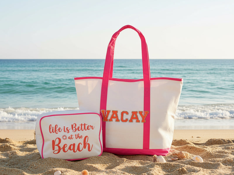Vacay Tote & Pouch Set: