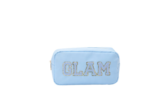 "Glam" Medium Pouch, Baby Blue
