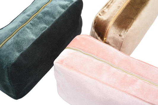 Luxury Personalised Velvet, Pastel Edit, Medium Pouch
