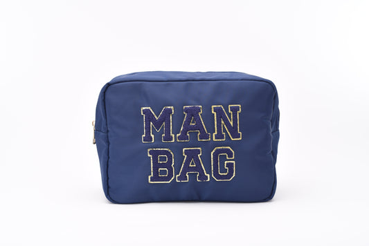 "Man Bag" Large Pouch, Navy
