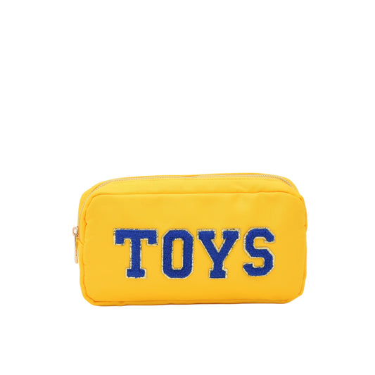 "Toys" Small Pouch, Yellow