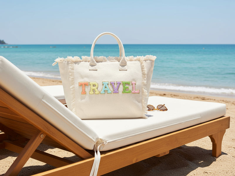 Cream St Bart’s Tote  “Travel” Bag