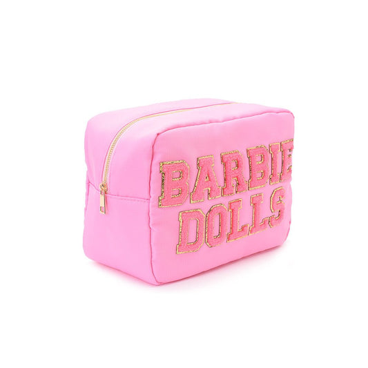 Candy Pink Large Pouch - "Barbie Dolls" - The Happy Tribe