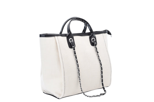 Personalised Medium Canvas Chain Tote Bag