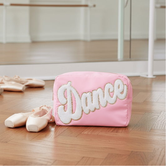 "Dance" Large Pouch, Baby Pink - The Happy Tribe