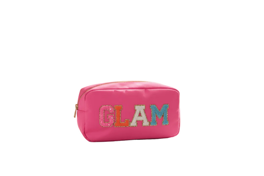 "Glam" Medium Pouch, Candy Pink - The Happy Tribe