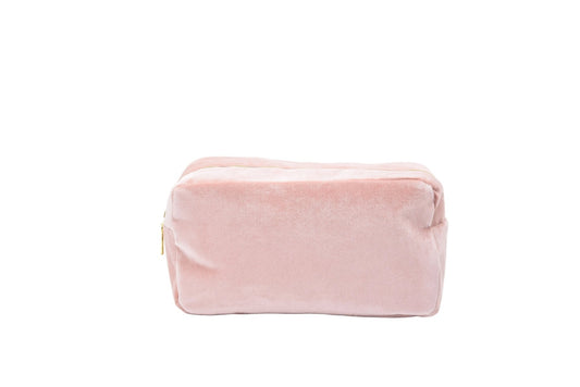 Luxury Personalised Velvet, Pastel Edit, Medium Pouch - The Happy Tribe