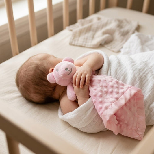 Personalised Baby Comforter, Pink - The Happy Tribe
