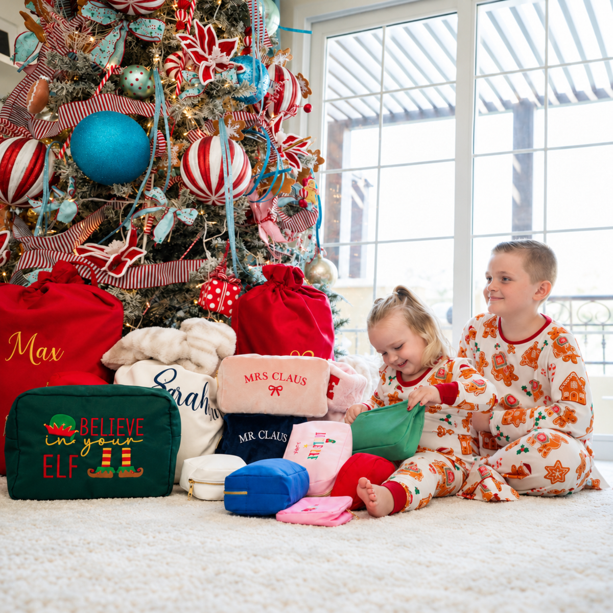 Personalised Christmas Gingerbread Camels Dog Bandana - The Happy Tribe