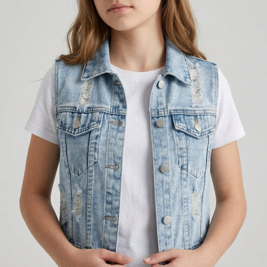 Personalised Denim Waistcoat - The Happy Tribe
