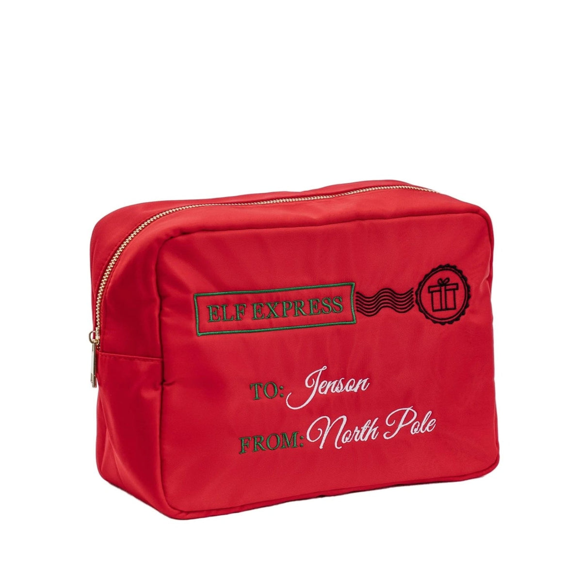 Personalised “Elf Express” Christmas Pouch - The Happy Tribe