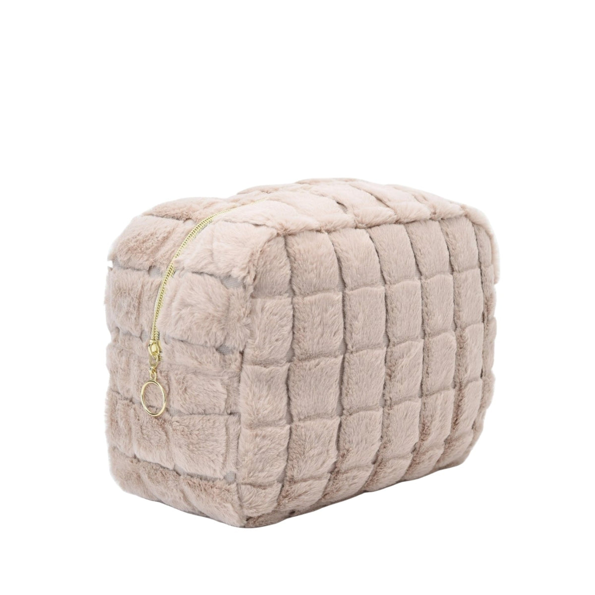 Personalised Large Faux Fur Pouch - The Happy Tribe