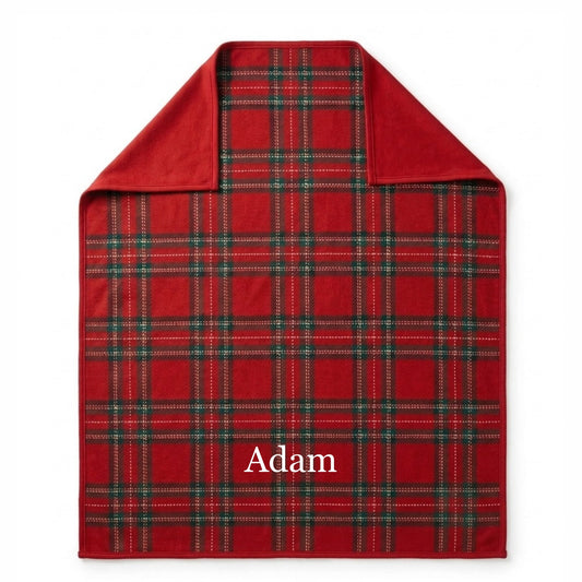 Personalised Merry & Plaid Blanket - The Happy Tribe