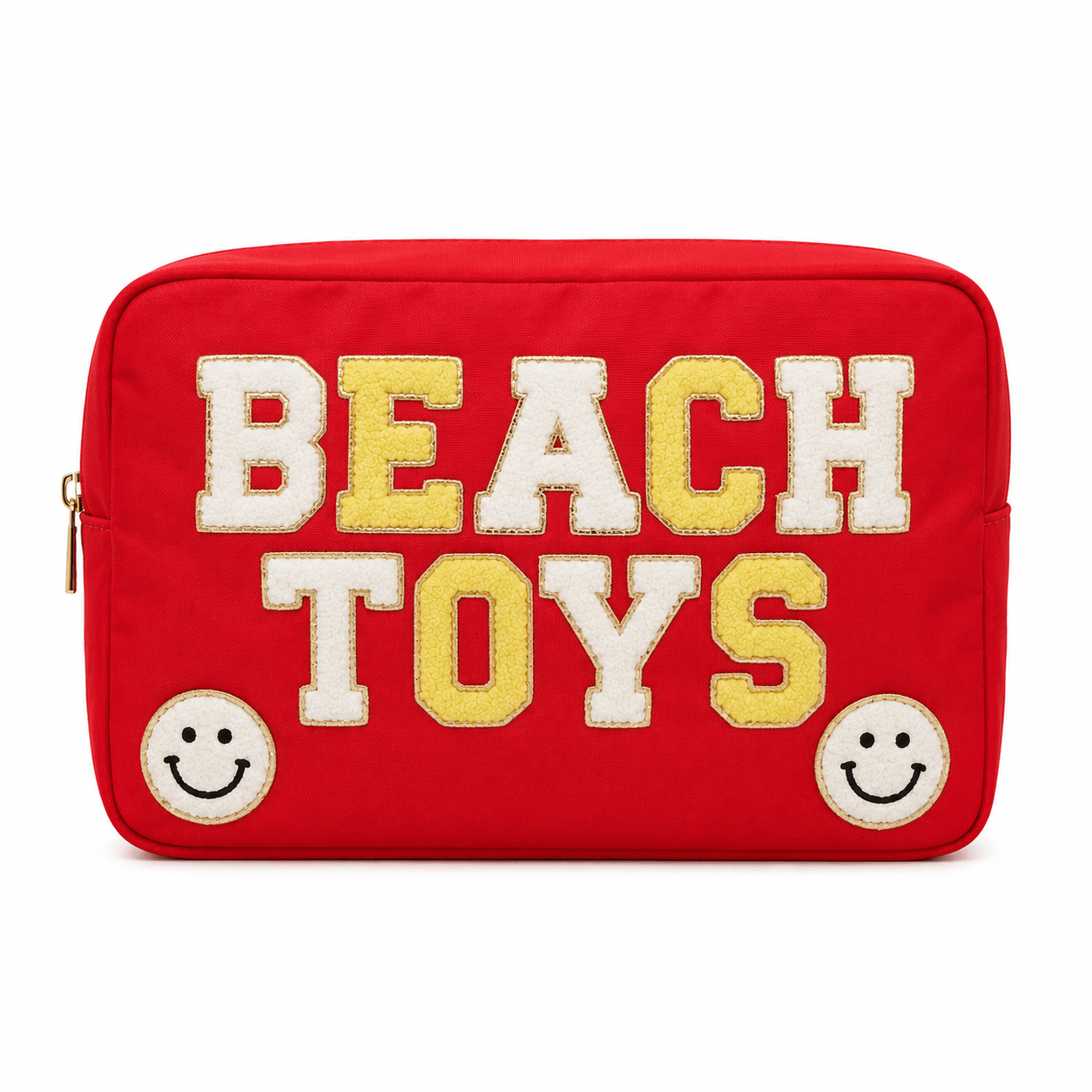 "Pool Toys" Large Pouch, Red - The Happy Tribe