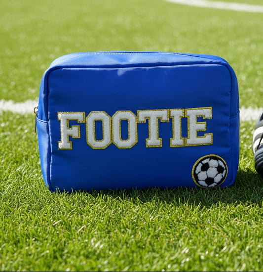 Royal Blue Large Pouch - "Footie" - The Happy Tribe