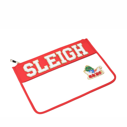 “Sleigh” Christmas Clear Pouch. - The Happy Tribe