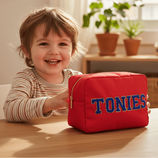 "Tonies" Figure Storage, Large Red Pouch - The Happy Tribe