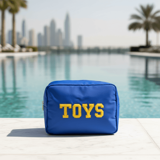 "Toys" Large Pouch, Royal Blue - The Happy Tribe