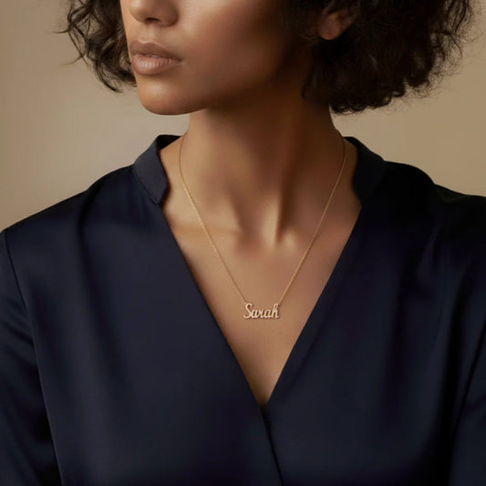 Zeeana Gold Name Necklace - The Happy Tribe