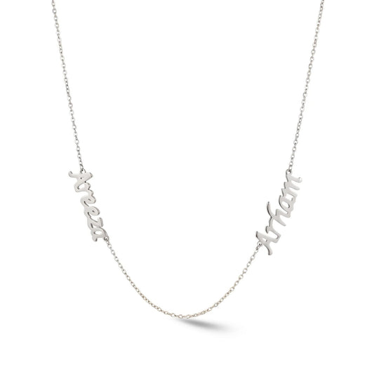 Zeeana Two Name Necklace - The Happy Tribe