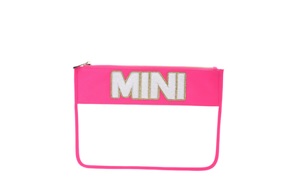 "Mini" Travel Pouch, Neon Pink