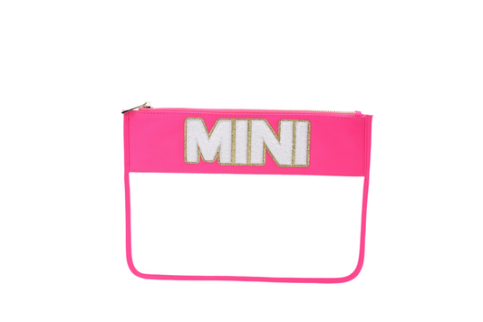 "Mini" Travel Pouch, Neon Pink