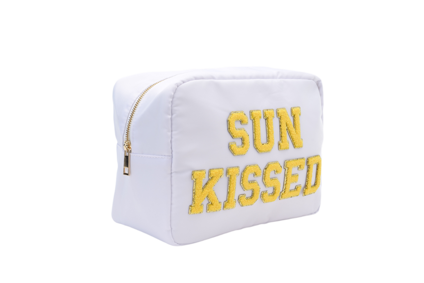 "Sun-Kissed" Large Pouch, White