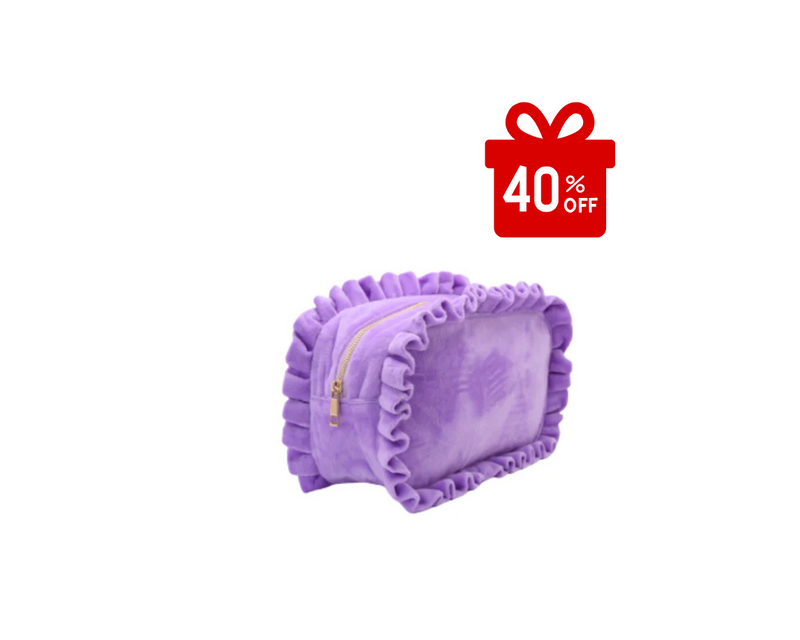 NEW Ruffle Personalised Pouch - Medium