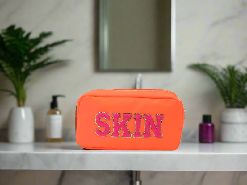 Neon Orange Small Pouch - 