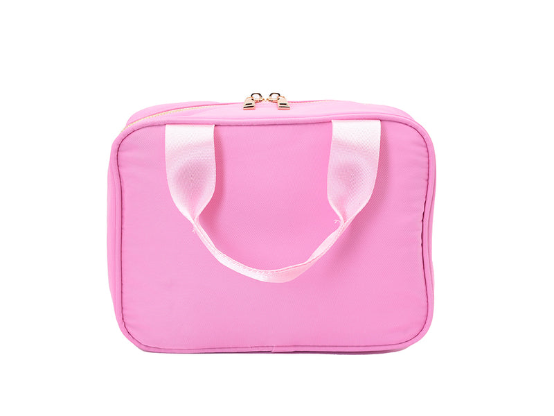 Candy Pink Handle Personalised Lunch Bag