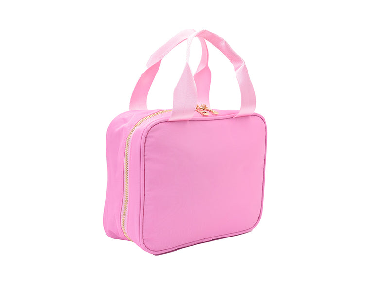 Candy Pink Handle Personalised Lunch Bag