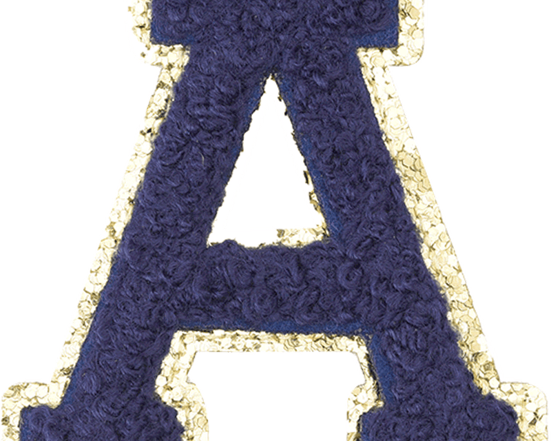 Navy Blue Letter
