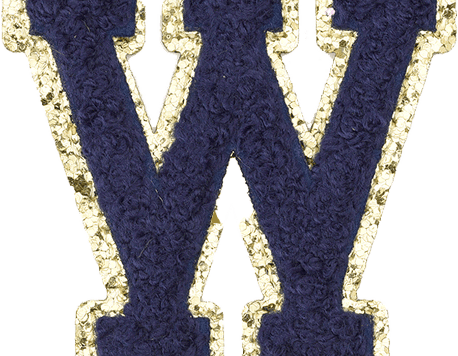 Navy Blue Letter