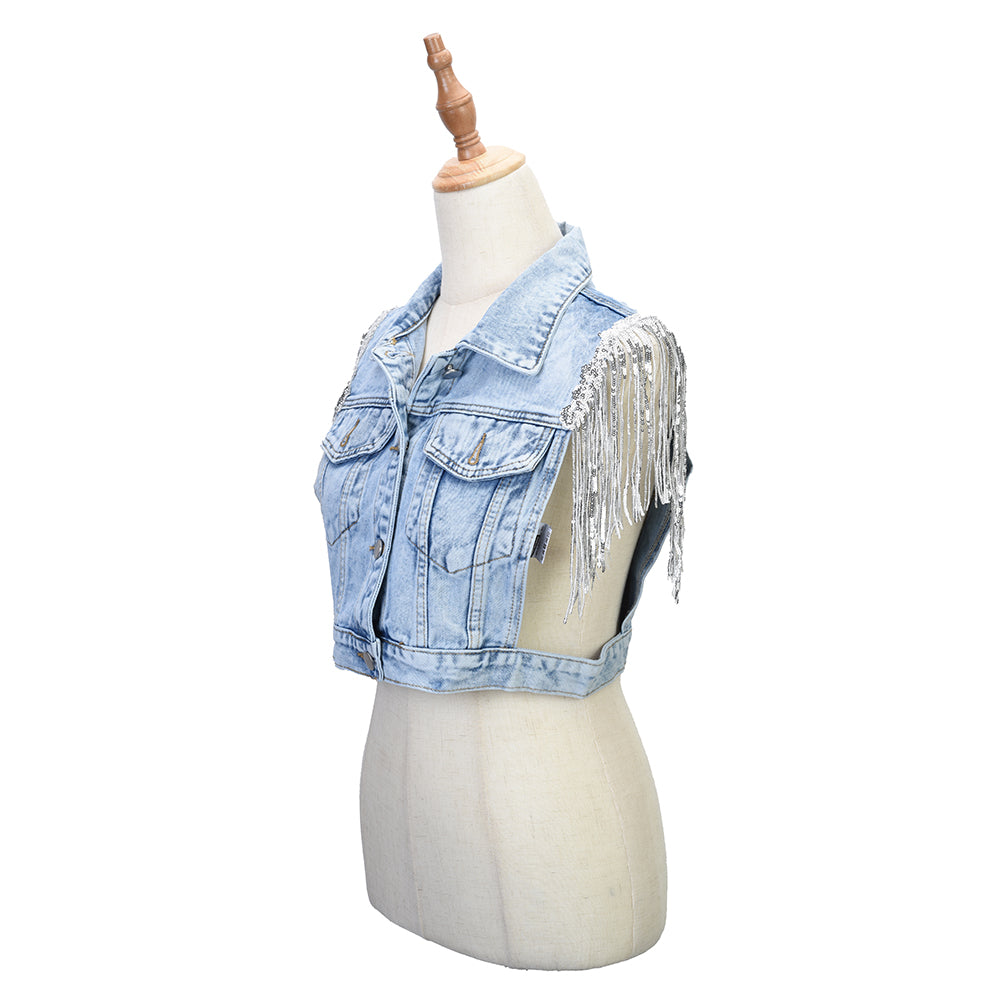 Personalised  Denim Waistcoat