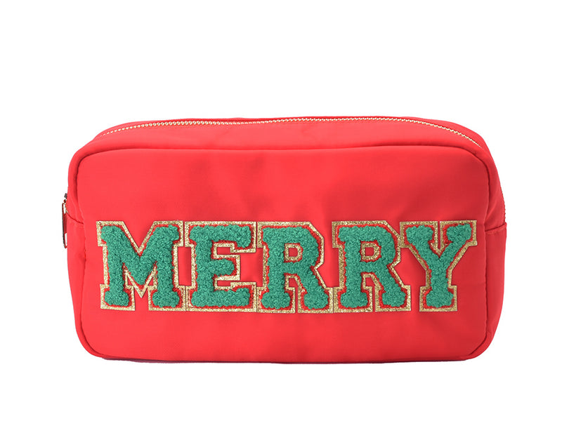 Red Medium Pouch - MERRY