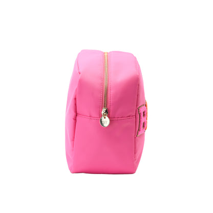 Large Candy Pink “Beauty” Pouch - The Happy Tribe