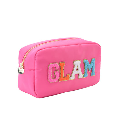 Medium Candy Pink Pouch “Glam" - The Happy Tribe