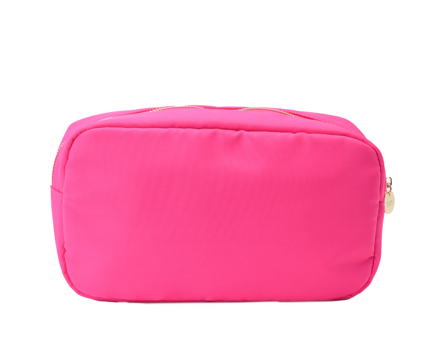 Neon Pink Medium “ SPF” pouch