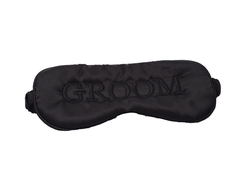 Groom Black Eye Mask