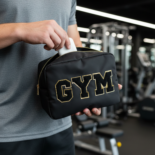 "Gym" Large Pouch, Black